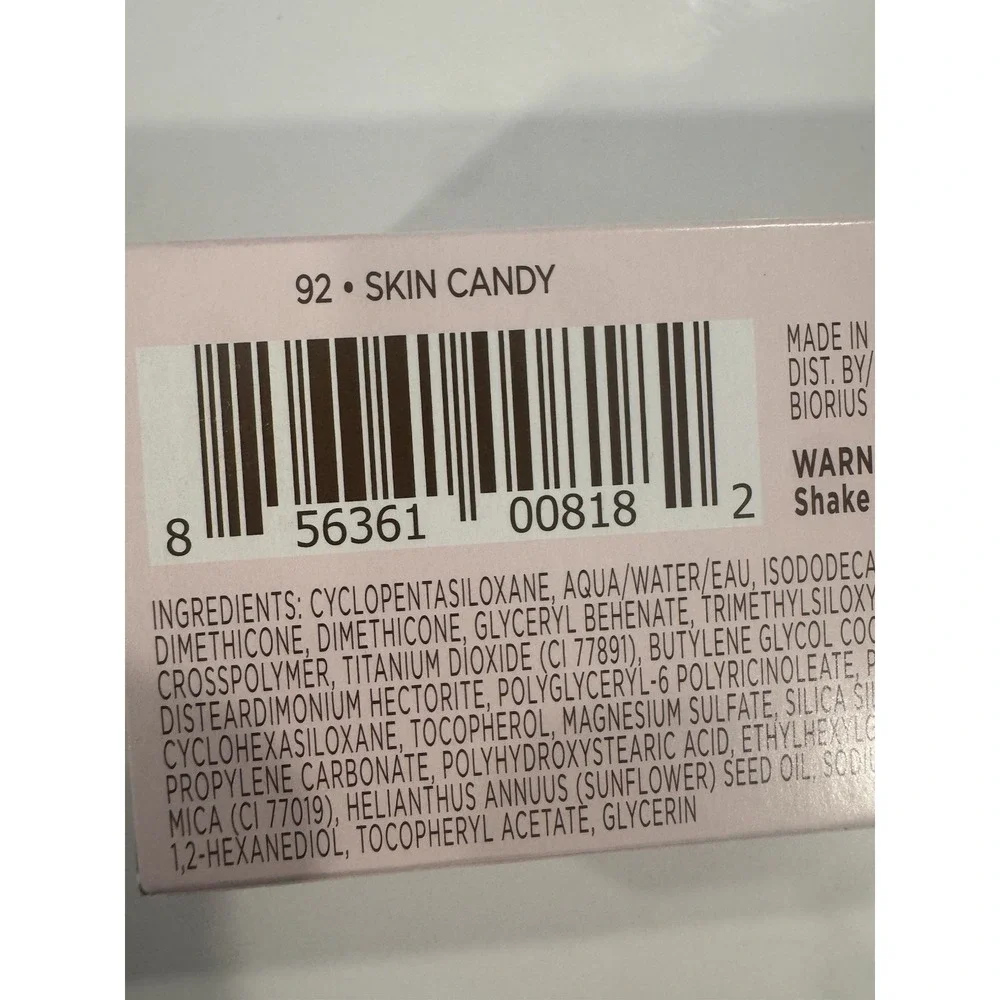 Pretty Vulgar Cool AF Foundation 1.18 Oz. 92 Skin Candy 01B4 NIB